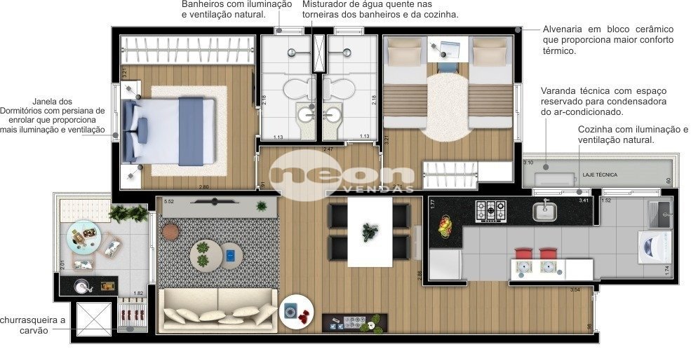 Apartamento à venda com 2 quartos, 65m² - Foto 35